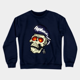 Rockabilly Skull Crewneck Sweatshirt